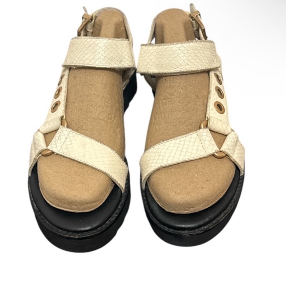Authentic All Saints designer leather sandals sz 10 Euro 40 - Picture 3 of 16